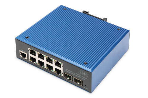Digitus Indust 8+2port E Poe Switch