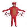 Maskeraadi kostüüm täiskasvanutele punane Krabi M/L (3 Tükid, osad)