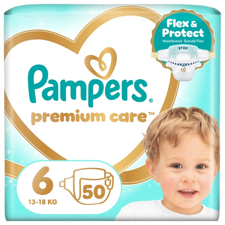 Pampers mähkmed Premium Care Teipmähkmed, suurus 6, 50 tk