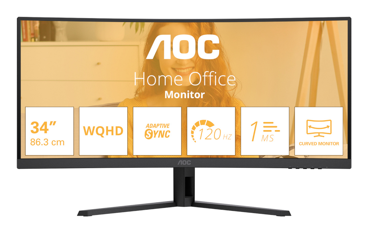 AOC monitor 86,0cm (34") CU34B3E 21:09 HDMI+DP must