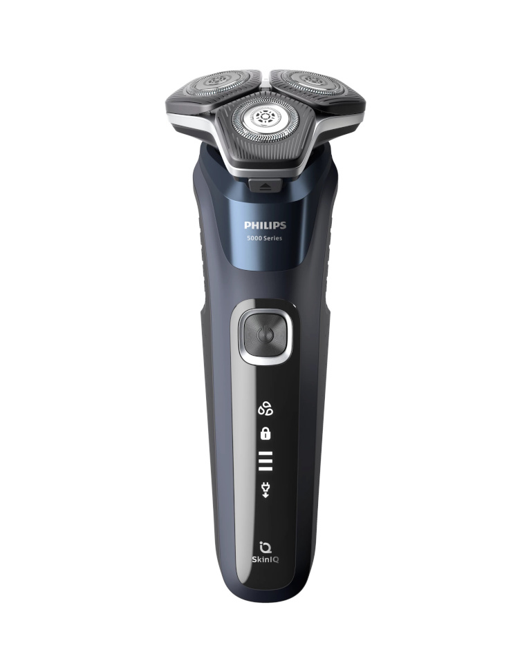 Philips Series 5000 wet and dry electric shaver S5885/10, SkinIQ, SteelPrecision blades, 360-D flexible heads, PowerAdapt Sensor /Damaged package