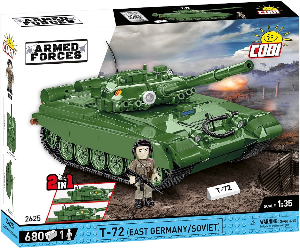 Cobi klotsid Blocks Armed Forces T-72 (East Germany/Soviet)