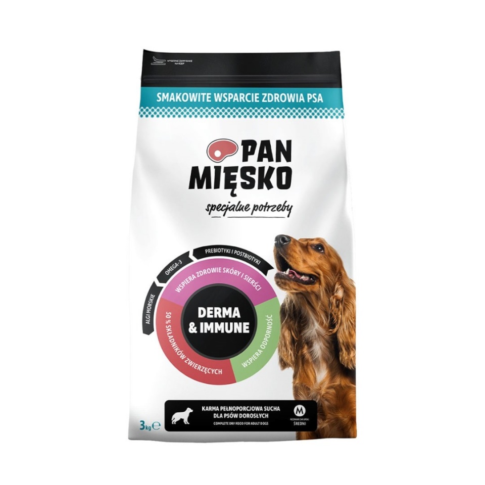 Pan Mięsko kuivtoit koerale Special Needs Derma & Immune, 3kg