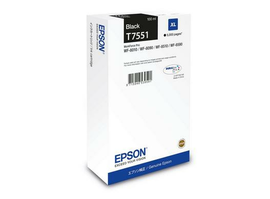 Epson tindikassett Epson T7551 must XL T7551