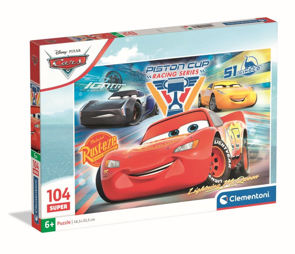 CLEMENTONI LAPSE pusle Cars, 104 tk,, 25047