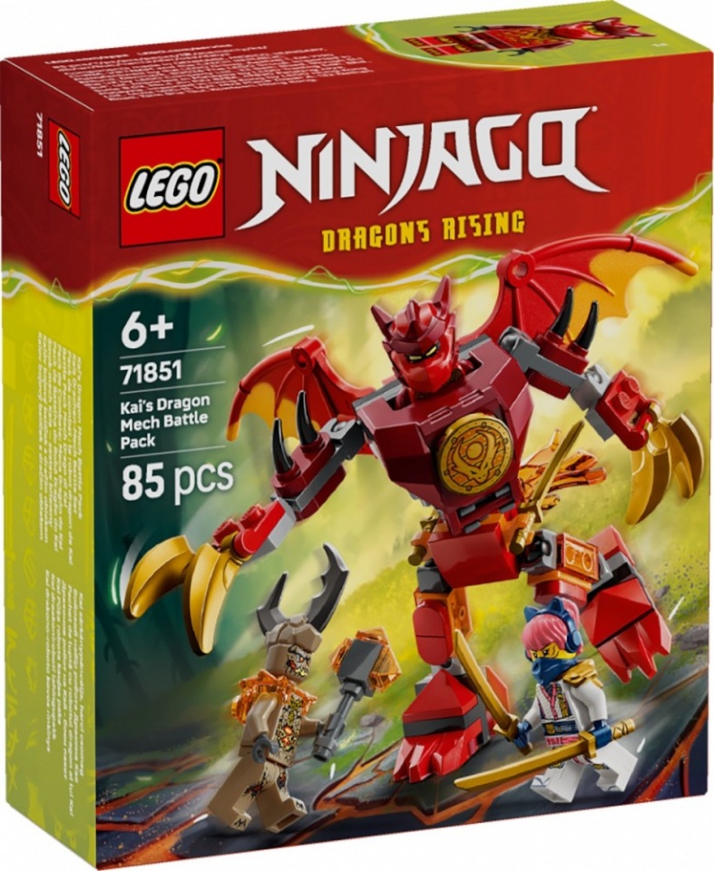 Lego klotsid Blocks Ninjago 71851 Kais Dragon Mech Battle Pack