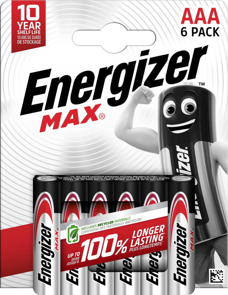 Energizer patarei Energizer Max Alkaline AAA CHP6