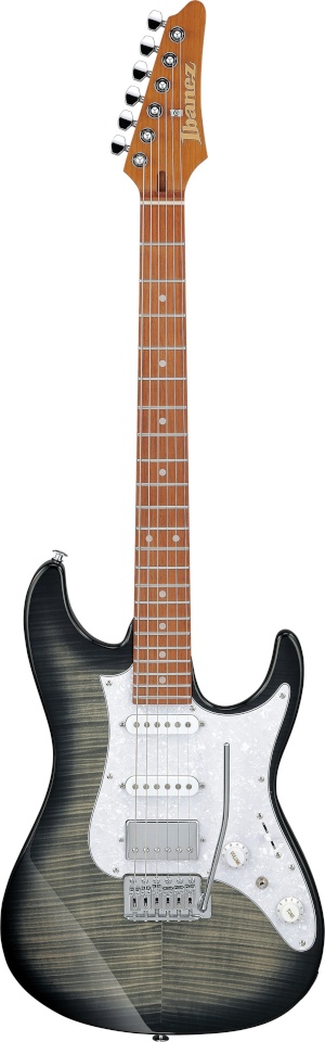 Ibanez elektrikitarr AZ22S1F-TKS elektrikitarr, läbipaistev must päikesekiir