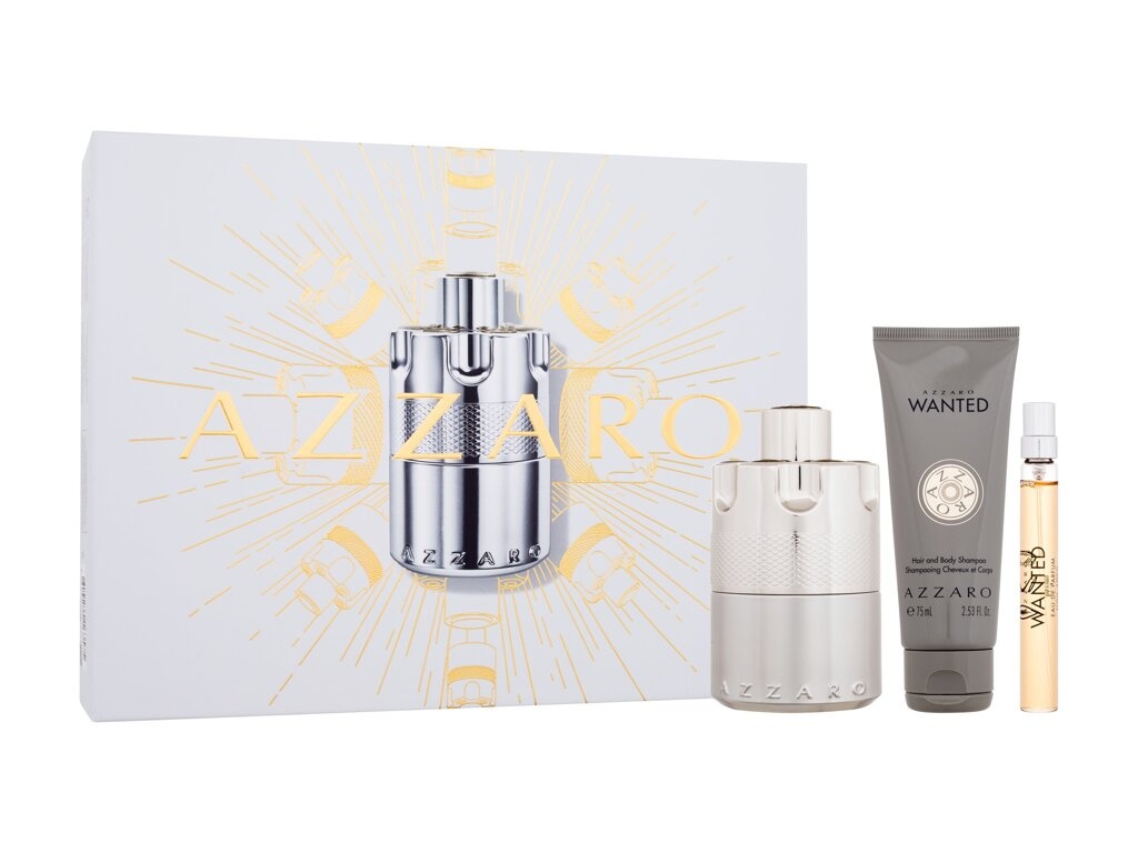 Azzaro komplekt Wanted EDP 100ml + EDP10ml + Shower Gel 75ml, meestele