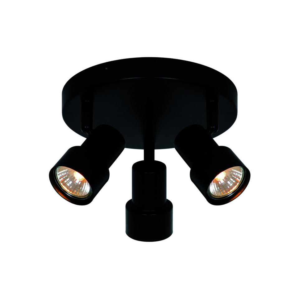 Nordlux kolmeosaline laelamp Boston, must