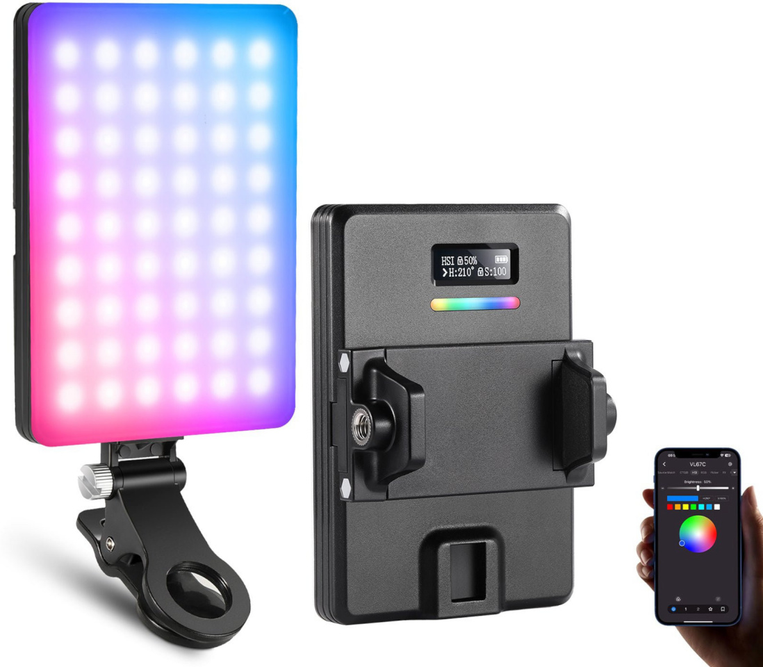 Neewer videovalgusti VL67C RGB LED 5W