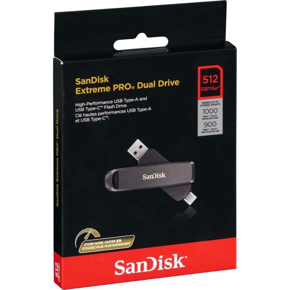 Sandisk mälupulk USB-Stick 512GB Extreme Pro Dual Drive 3.2 Gen 2