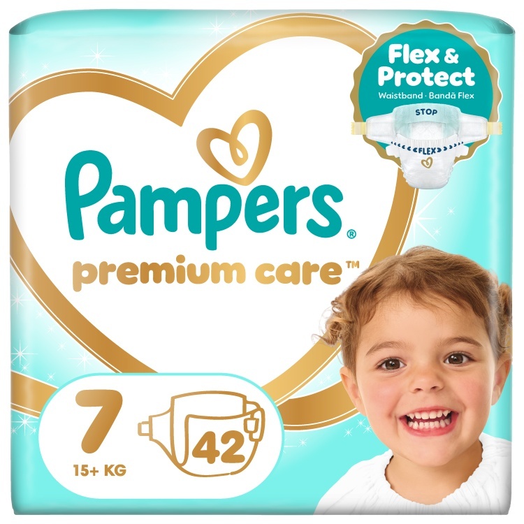 Pampers mähkmed Premium Care Teipmähkmed, suurus 7, 42 tk