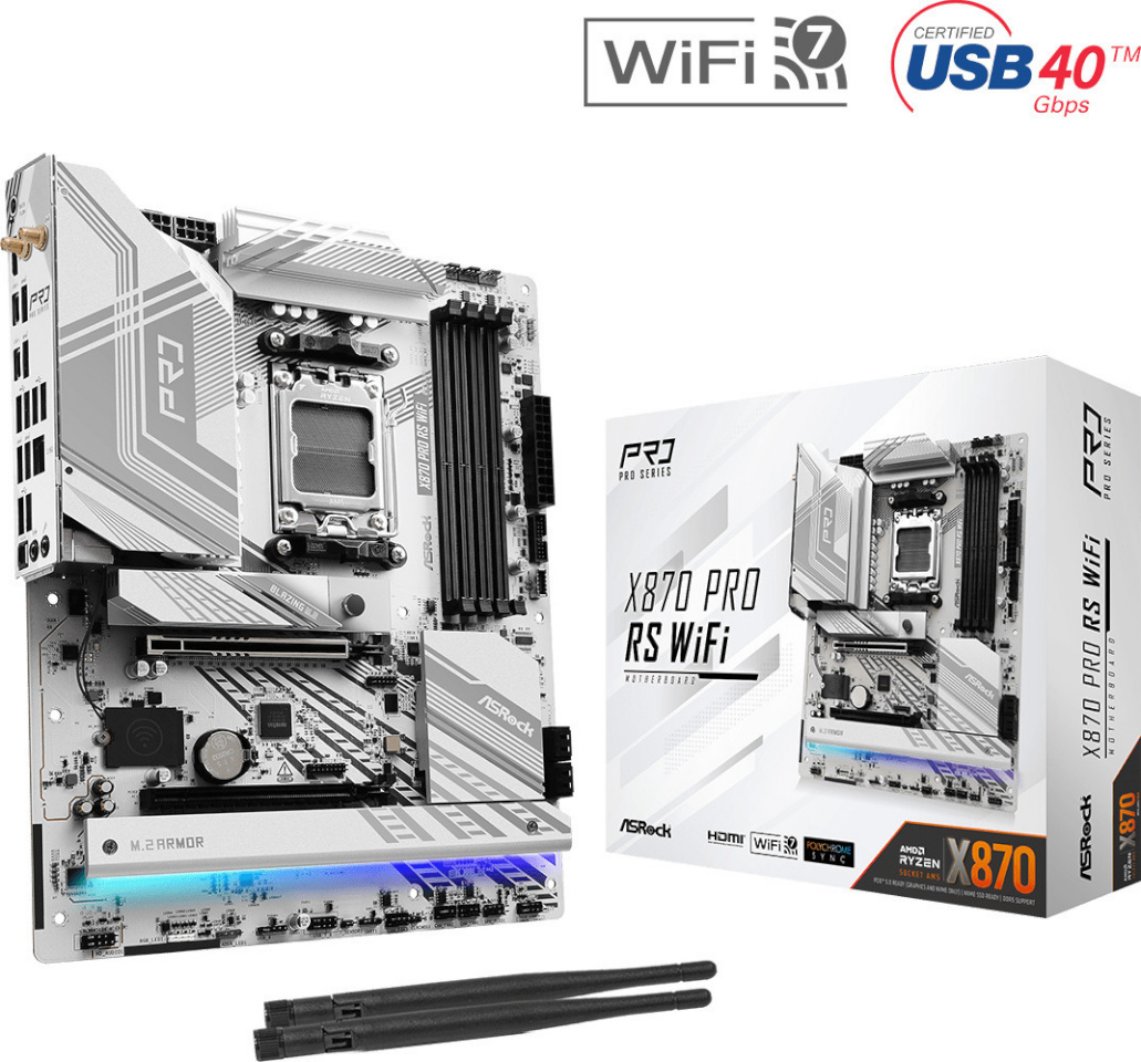 ASRock emaplaat X870 Pro RS WiFi AM5 ATX DDR5 Retail