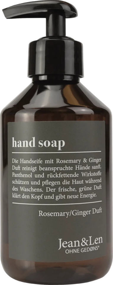 Jean&Len vedelseep rosmariin ja ingver, 250ml