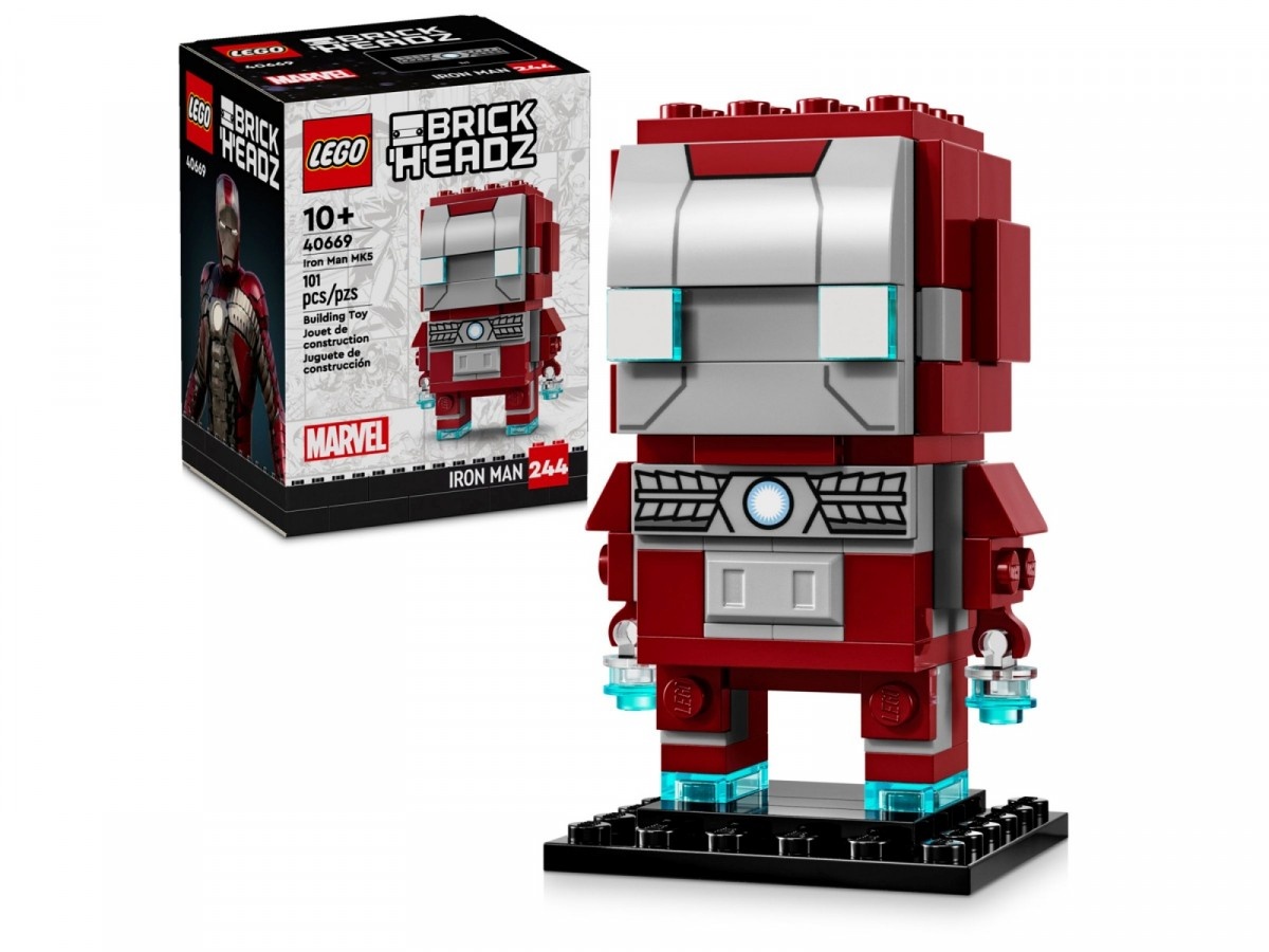 Lego klotsid Bricks BrickHeadz 40669 Iron Man MK5 Figure