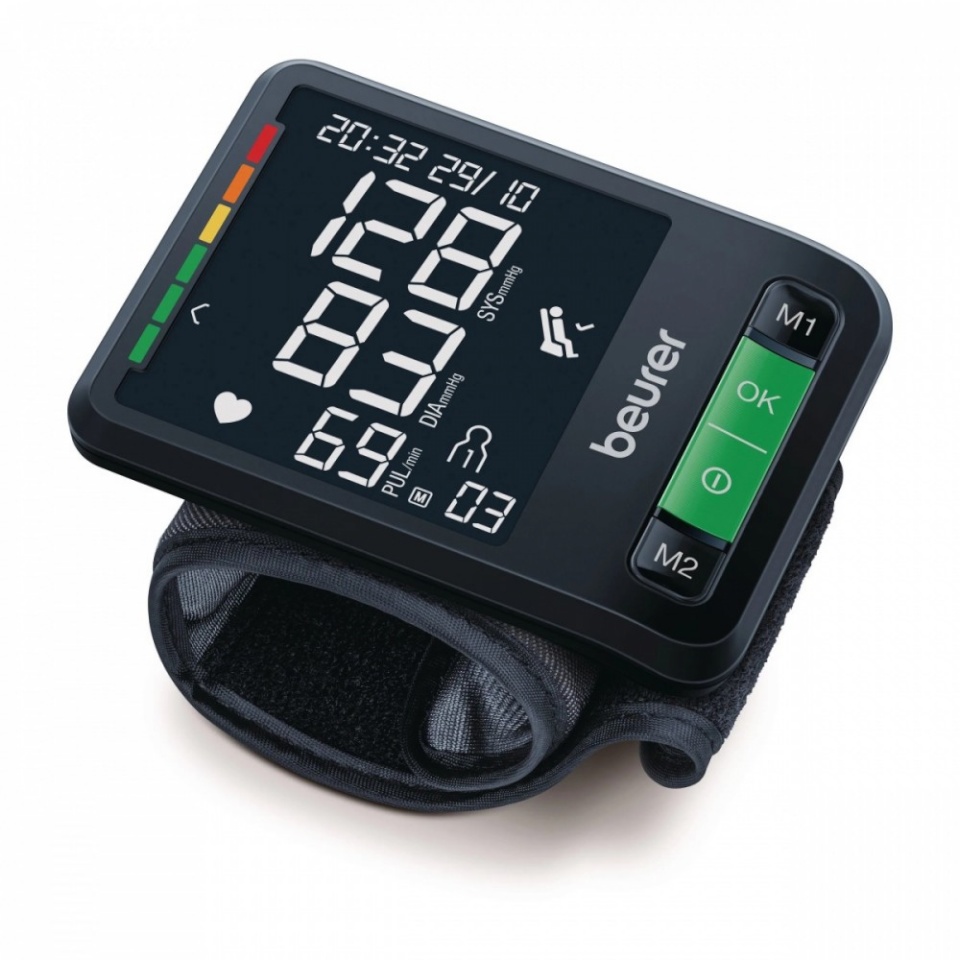 Beurer vererõhumõõtja BC87 Bluetooth Wrist Blood Pressure Monitor, must
