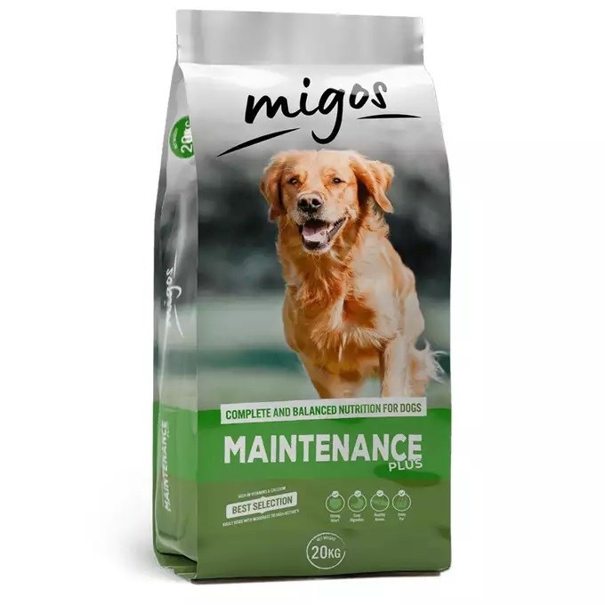 Hurtownia Karm kuivtoit koerale MIGOS Maintenance plus 20kg