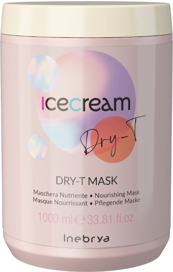 Inebrya juuksemask Ice Cream Dry-T Nourishing Mask 1000ml, unisex