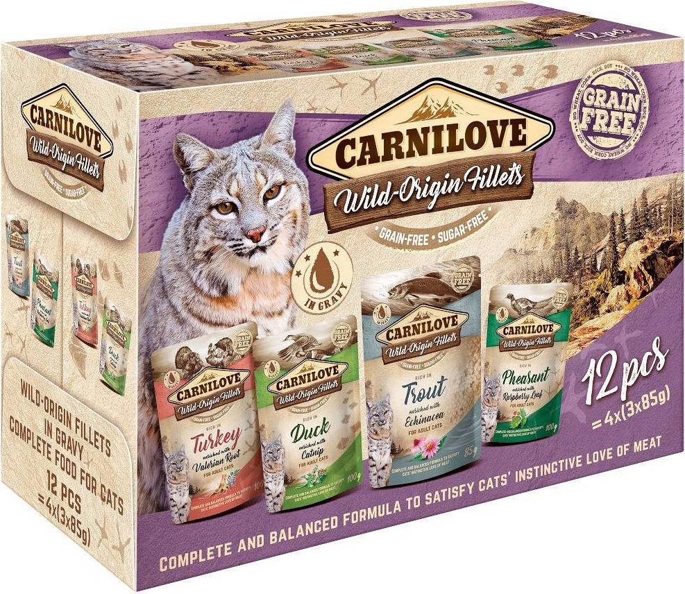 Carnilove kassitoit Wild Origin Fillets, 12x 85g