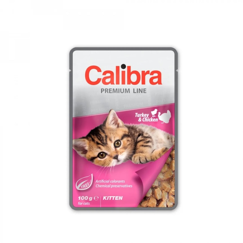 Calibra kassitoit Premium Kitten Turkey & Chicken, 100g