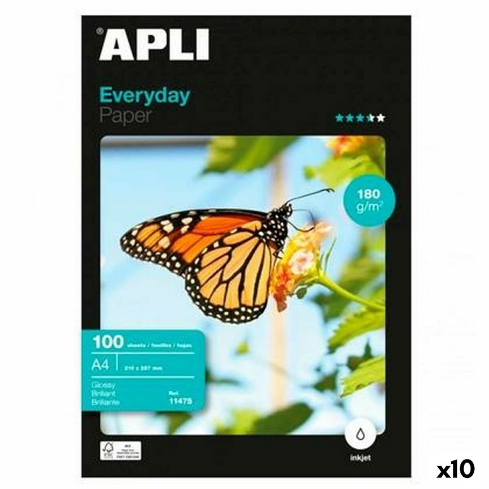 Apli Läikiv Fotopaber EVERYDAY A4 100 Lehed 10tk