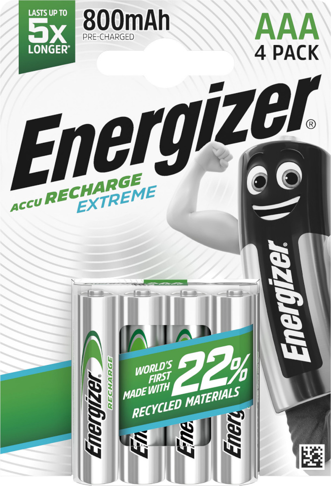 Energizer aku Recharge Extreme AAA CHP4 800mAh