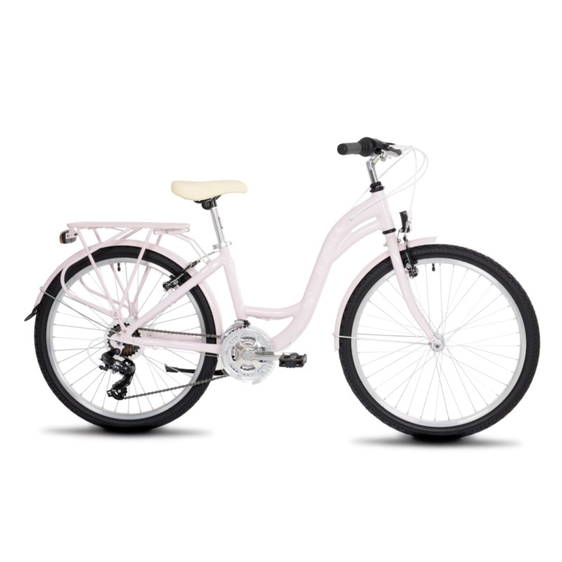 Romet Tüdrukute laste jalgratas Panda 1, 24" lillakasvalge