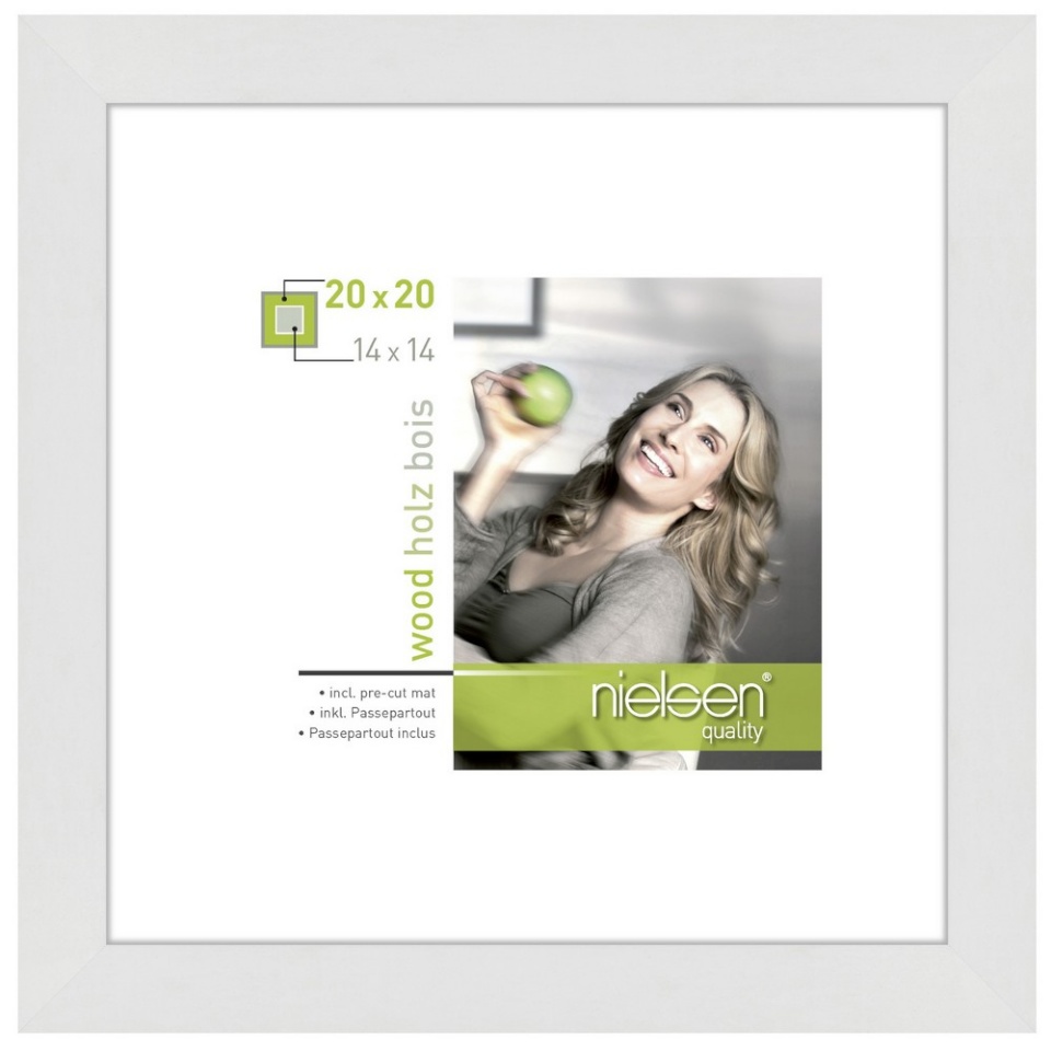 Nielsen Design pildiraam 8988052 Apollon valge 20x20 / 14x14 cm