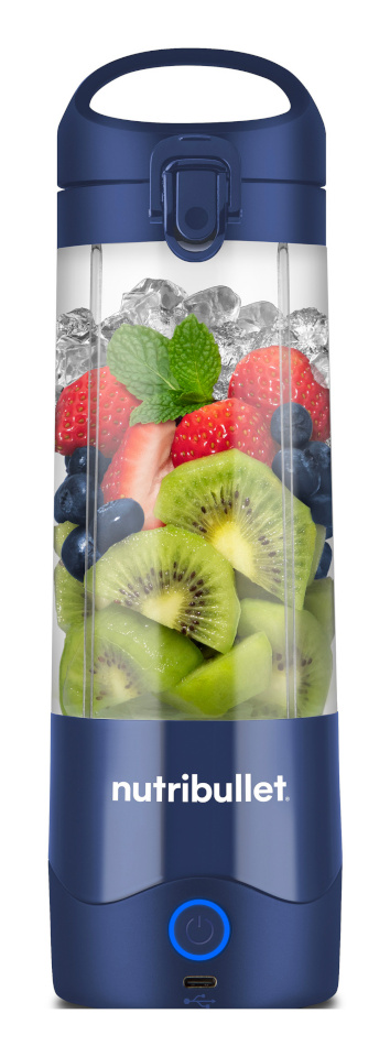 Nutribullet blender Portable Standmixer NBP003NBL (dunkelblau, akkubetrieben, 0,475 Liter)