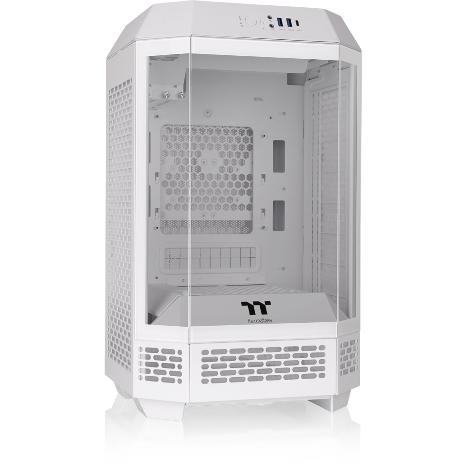 Thermaltake korpus The Tower 250 (valge, Tempered Glass)
