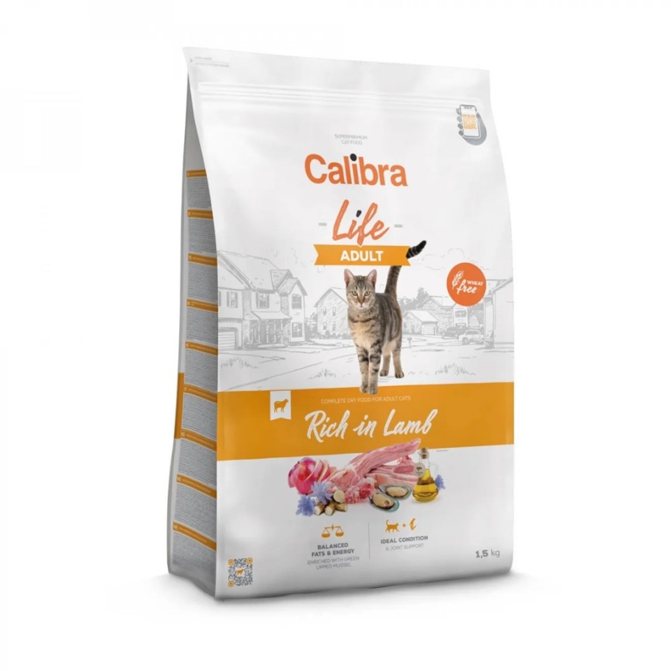 Calibra kuivtoit kassile Cat Life Adult Lamb, 1,5kg
