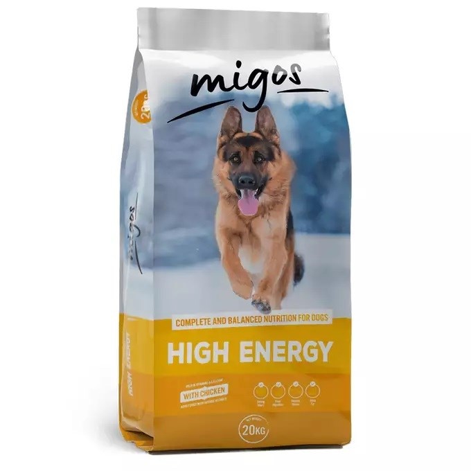 Hurtownia Karm kuivtoit koerale MIGOS High Energy 20kg