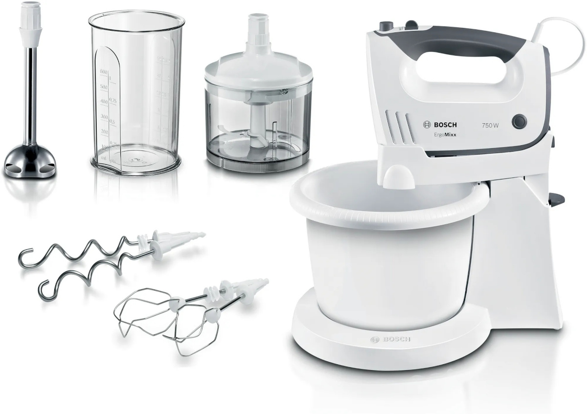 Bosch MFQ37490 käsimikser 750W hall, valge
