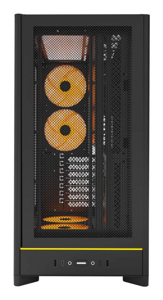 Montech korpus HS01 PRO (must, Tempered Glass)