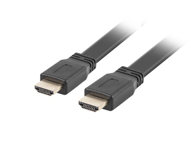 Lanberg videokaabel HDMI-HDMI v2.0 1m must flat