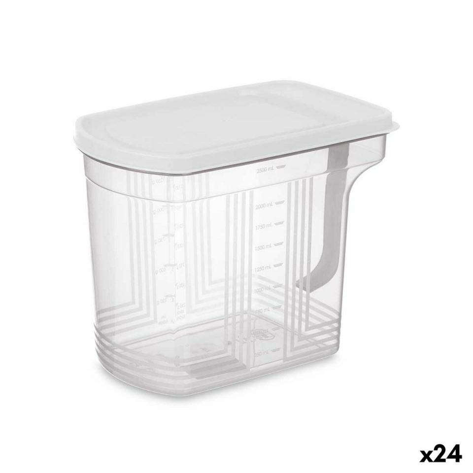 Kinvara Külmiku organiseerija hall läbipaistev Plastmass 2,5 L 20,5x17x13cm (24tk)