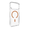 Puro Lite Mag Case Compatible with MagSafe for iPhone 17 Pro Max - Transparent with Orange Ring oranž / iPhone 17 Pro Max