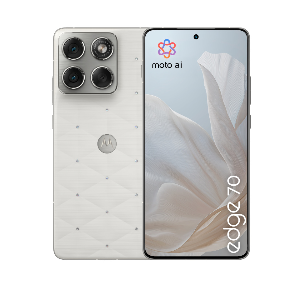 Motorola mobiiltelefon edge 70 512GB (Cloud Dancer, Android, 12 GB)
