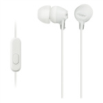 Sony kõrvaklapid + mikrofon MDR-EX15AP, In-ear, valge