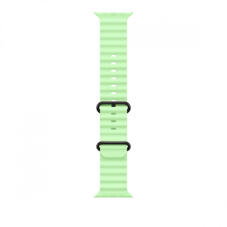 Apple 49mm Neon roheline Ocean Band - must Titanium Finish