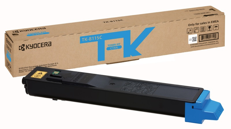 Kyocera tooner Toner TK-8115 TK8115 Cyan, tsüaan (1T02P3CNL0)