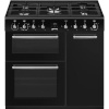 Smeg gaasipliit CX93GMBL Classic, 5 x gaas, 3 x elektriahi, aurupuhastus, 90 cm, must