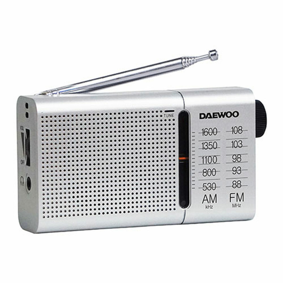 Daewoo transistorraadio must AM/FM