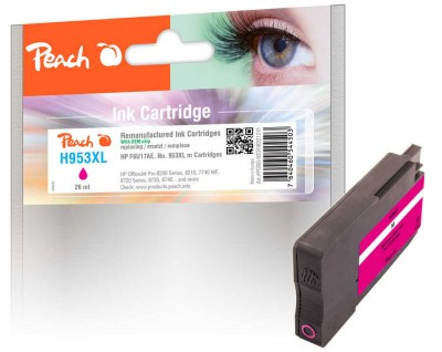 Peach tindikassett HP Nr.953XL magenta with OEM Chip remanufactured