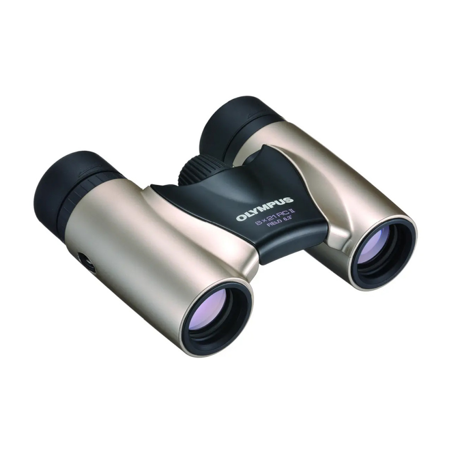 OM SYSTEM binokkel 8x21 RC II šampanja kuldne, sh. juhtum