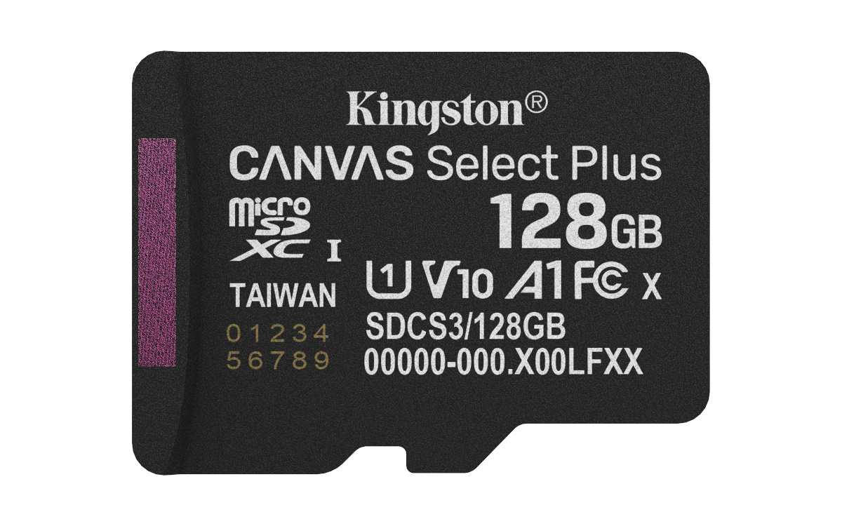 Kingston mälukaart microSD 128GB Canvas Select+ G3 150MB/s
