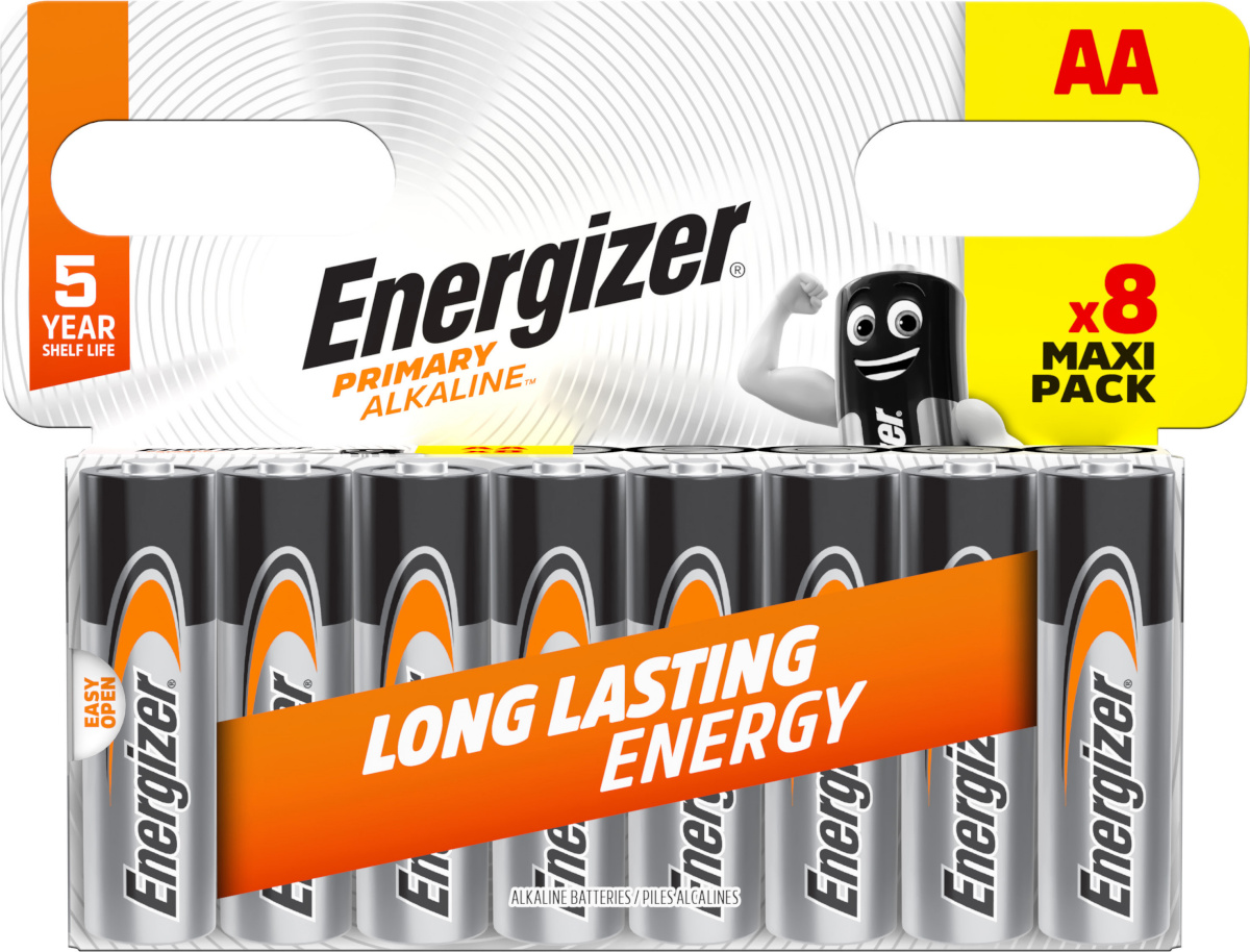 Energizer patarei Energizer Primary Alkaline AA CHP8