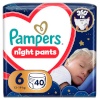Pampers mähkmed Night Pants Püksmähkmed, suurus 6, 40 tk