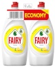 Fairy nõudepesuvedelik Lemon, 2x 900ml